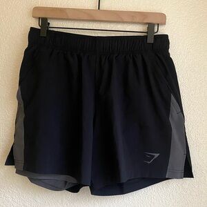 GYMSHARK Men’s Sport 5' 2 In 1 Logo-Print Woven Shorts